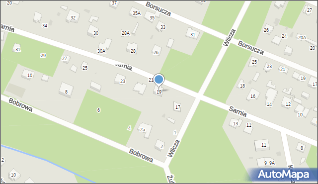 Podkowa Leśna, Sarnia, 19, mapa Podkowa Leśna