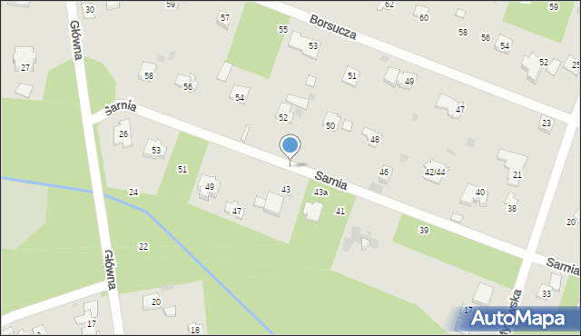 Podkowa Leśna, Sarnia, 37, mapa Podkowa Leśna