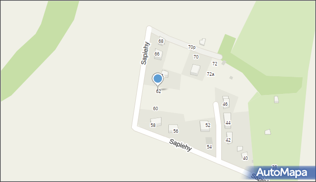 Prusy, Sapiehy Adama Stefana, ks. kard., 62, mapa Prusy