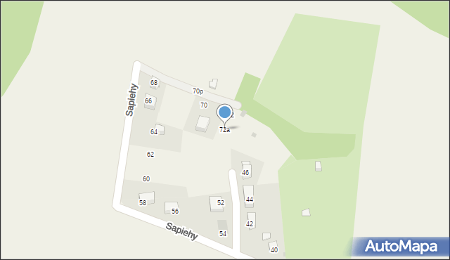 Prusy, Sapiehy Adama Stefana, ks. kard., 72a, mapa Prusy