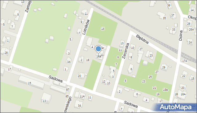 Pruszków, Sadowa, 14a, mapa Pruszków
