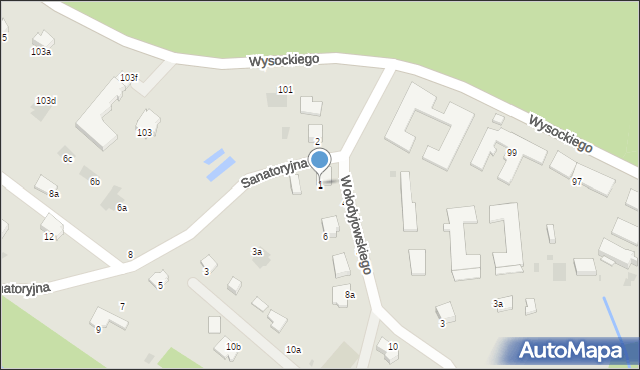 Przemyśl, Sanatoryjna, 1, mapa Przemyśla