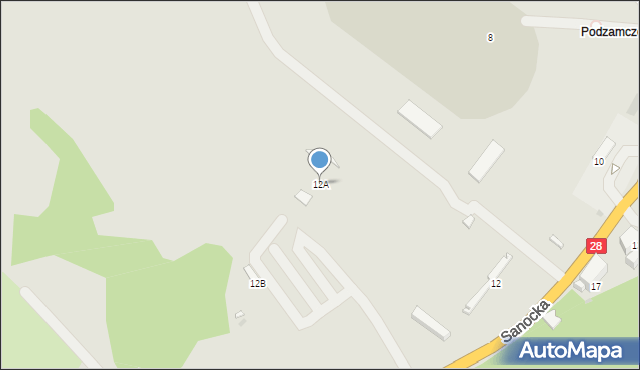 Przemyśl, Sanocka, 12A, mapa Przemyśla
