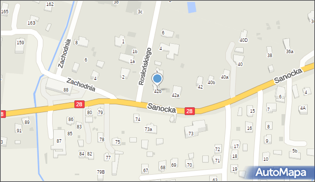 Przemyśl, Sanocka, 42b, mapa Przemyśla