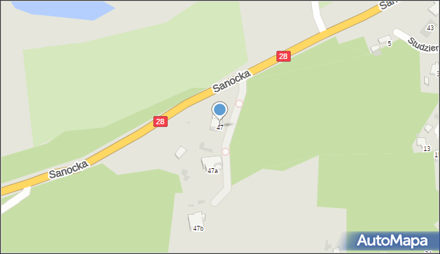 Przemyśl, Sanocka, 47, mapa Przemyśla