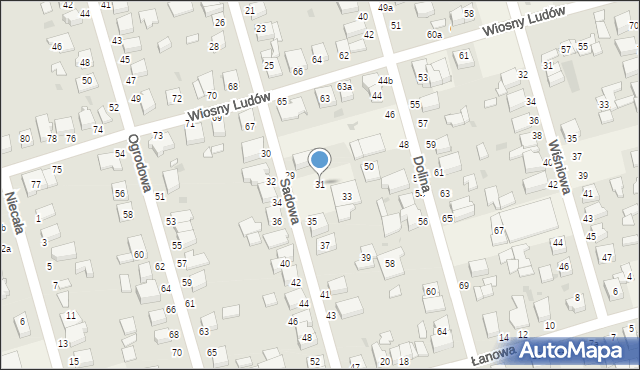 Przeźmierowo, Sadowa, 31, mapa Przeźmierowo