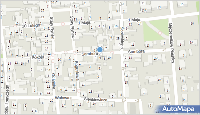 Puck, Sambora, 6, mapa Puck