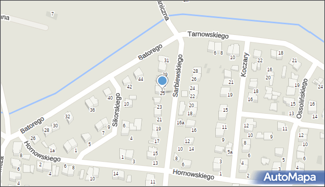 Pułtusk, Sarbiewskiego Macieja Kazimierza, ks., 25, mapa Pułtusk