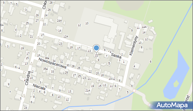 Radom, Saska, 11, mapa Radomia