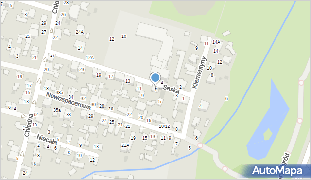 Radom, Saska, 7, mapa Radomia
