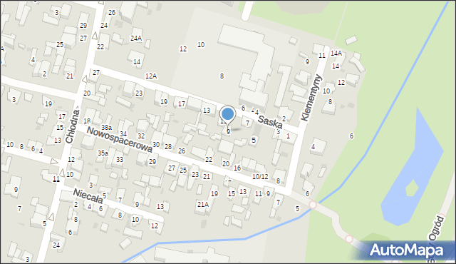 Radom, Saska, 9, mapa Radomia
