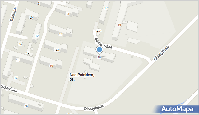 Radom, Sadkowska, 16, mapa Radomia