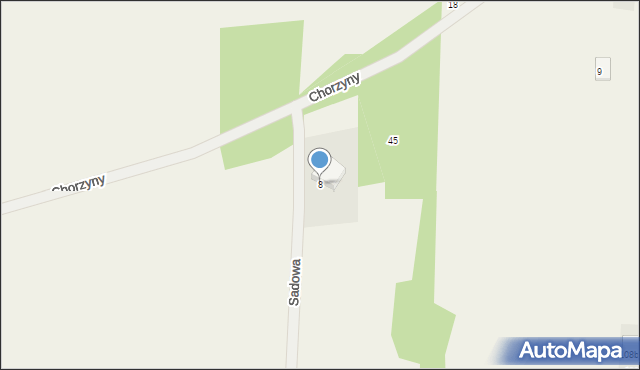 Radziszów, Sadowa, 8, mapa Radziszów