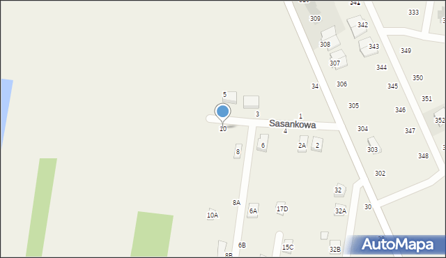 Rakowiska, Sasankowa, 10, mapa Rakowiska