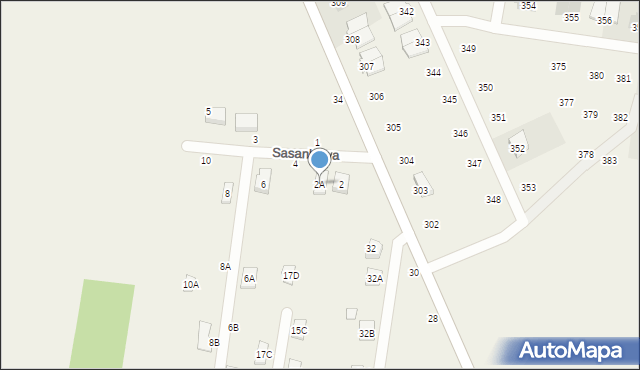 Rakowiska, Sasankowa, 2A, mapa Rakowiska