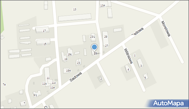 Rokitnica, Sadowa, 25/2, mapa Rokitnica