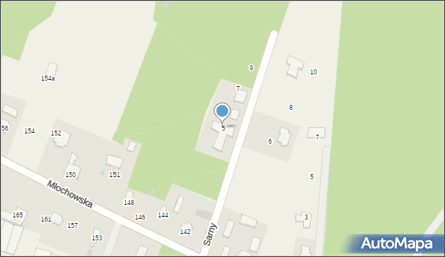 Rozalin, Sarny, 5, mapa Rozalin