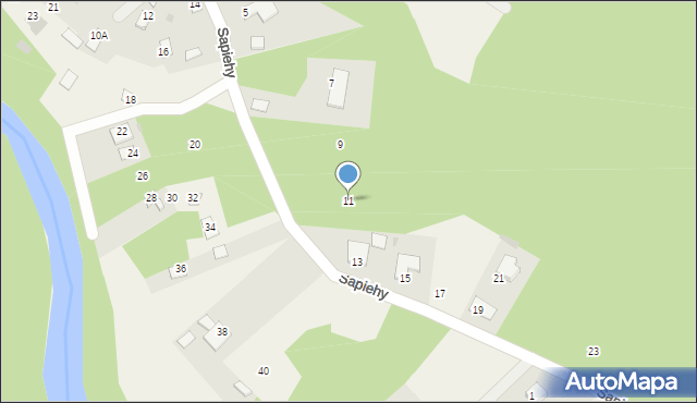 Ruda, Sapiehy Adama, kard., 11, mapa Ruda