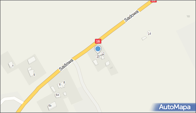 Rudzienice, Sadowa, 10, mapa Rudzienice