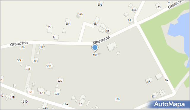 Rybnik, Sąsiedzka, 50F, mapa Rybnika