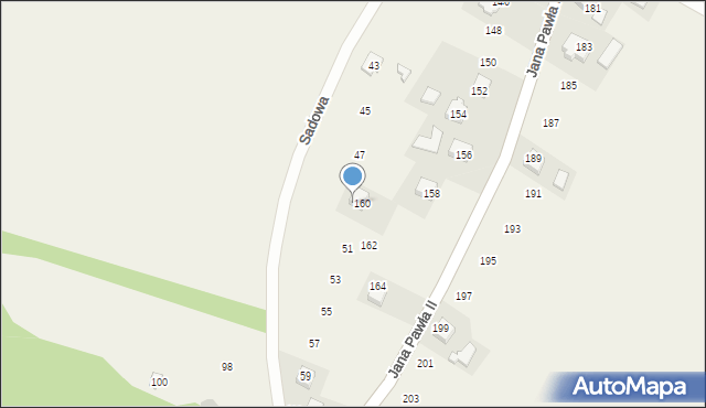 Ryczów, Sadowa, 49, mapa Ryczów