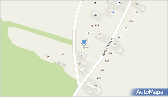 Ryczów, Sadowa, 57, mapa Ryczów