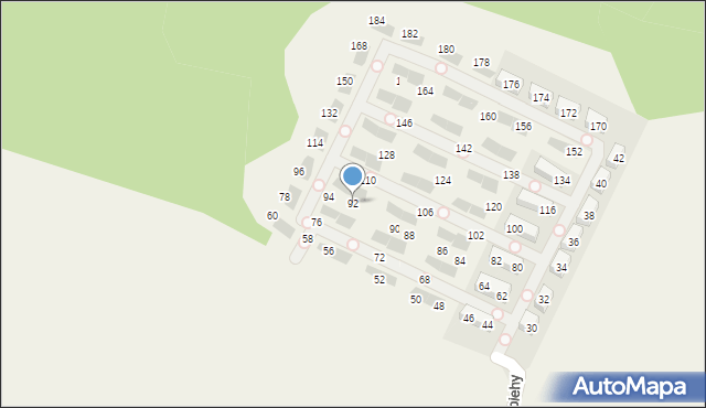 Rząska, Sapiehy Adama, kard., 92, mapa Rząska