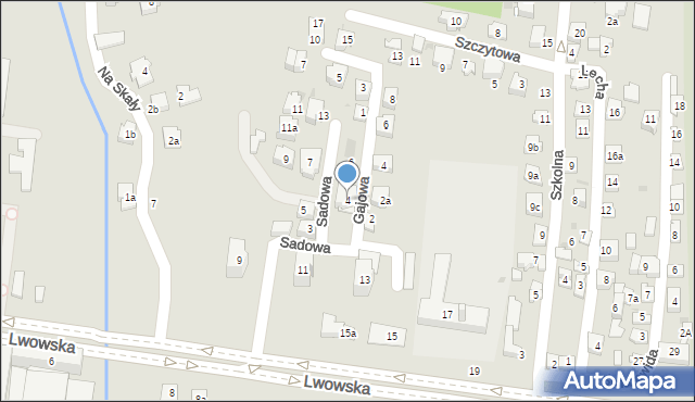 Rzeszów, Sadowa, 4, mapa Rzeszów