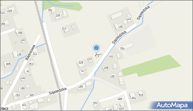 Rzozów, Sąsiedzka, 49, mapa Rzozów