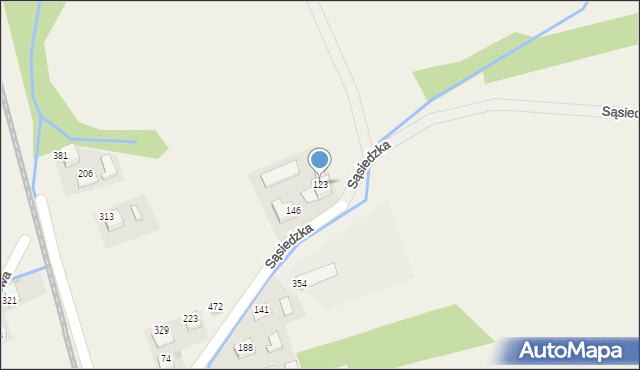 Rzozów, Sąsiedzka, 57, mapa Rzozów