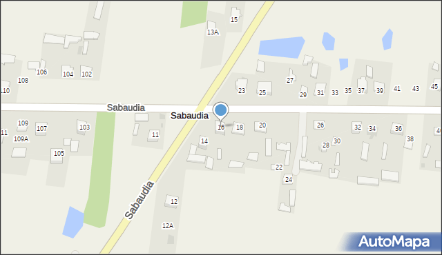 Sabaudia, Sabaudia, 16, mapa Sabaudia