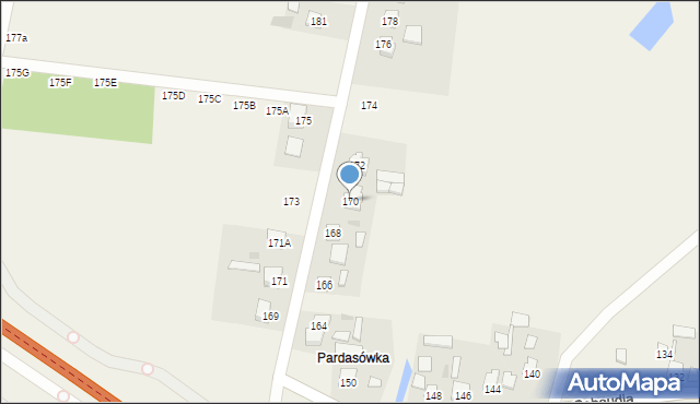 Sabaudia, Sabaudia, 170, mapa Sabaudia