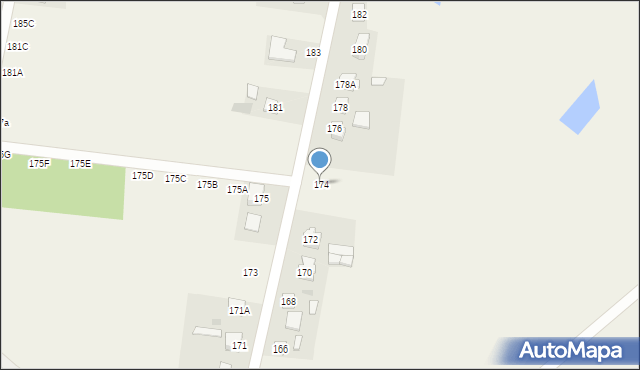 Sabaudia, Sabaudia, 174, mapa Sabaudia