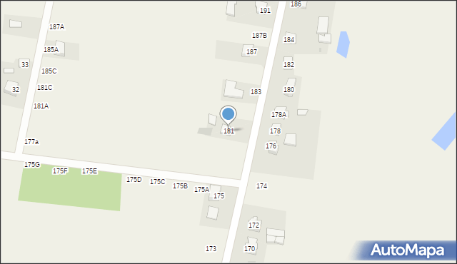Sabaudia, Sabaudia, 181, mapa Sabaudia