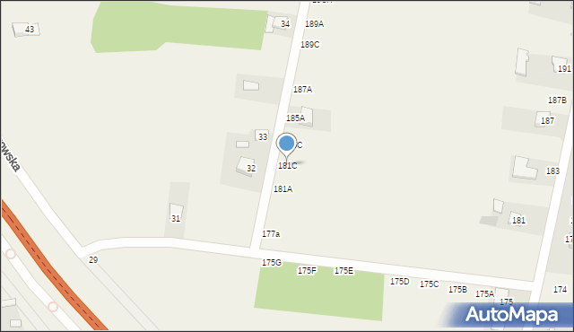 Sabaudia, Sabaudia, 181C, mapa Sabaudia