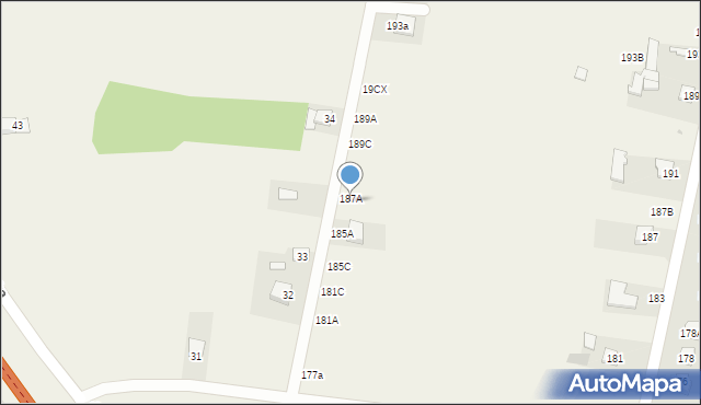 Sabaudia, Sabaudia, 187C, mapa Sabaudia