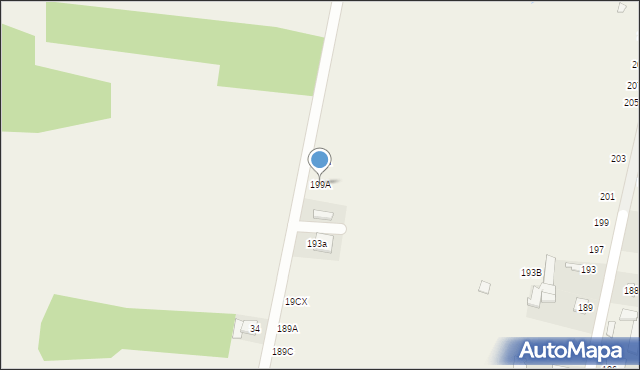 Sabaudia, Sabaudia, 199A, mapa Sabaudia