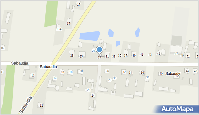 Sabaudia, Sabaudia, 29, mapa Sabaudia