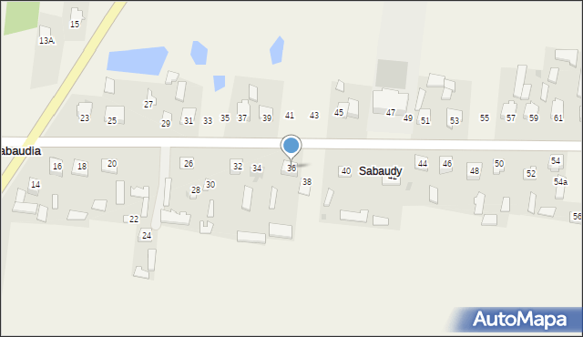 Sabaudia, Sabaudia, 36, mapa Sabaudia