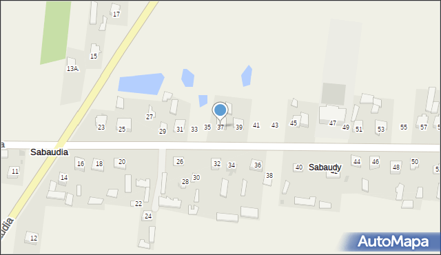 Sabaudia, Sabaudia, 37, mapa Sabaudia