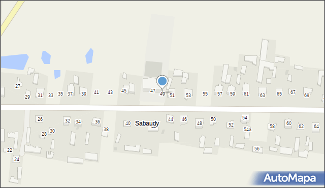 Sabaudia, Sabaudia, 49, mapa Sabaudia