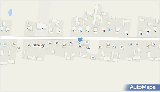 Sabaudia, Sabaudia, 52, mapa Sabaudia