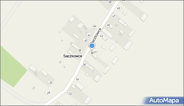 Saczkowce, Saczkowce, 39, mapa Saczkowce