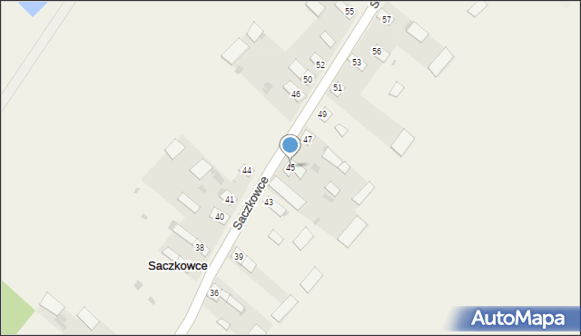 Saczkowce, Saczkowce, 45, mapa Saczkowce