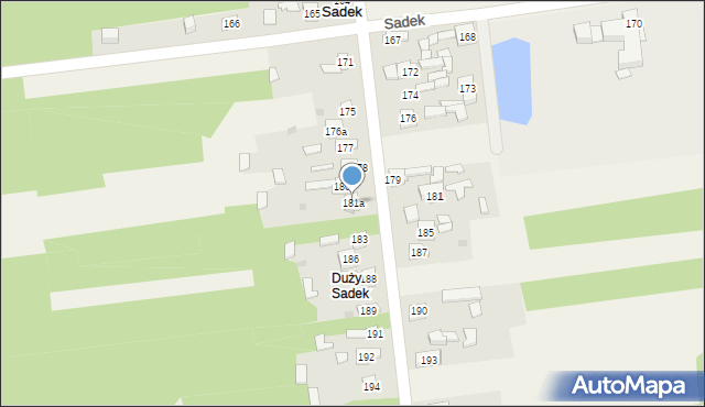 Sadek, Sadek, 181a, mapa Sadek
