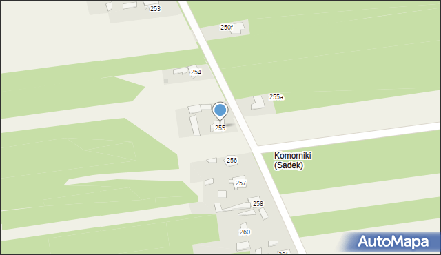 Sadek, Sadek, 255, mapa Sadek