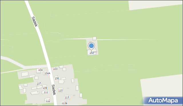 Sadek, Sadek, 102, mapa Sadek