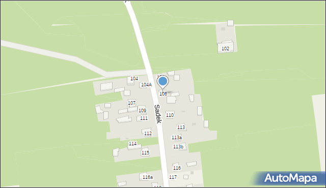 Sadek, Sadek, 106, mapa Sadek