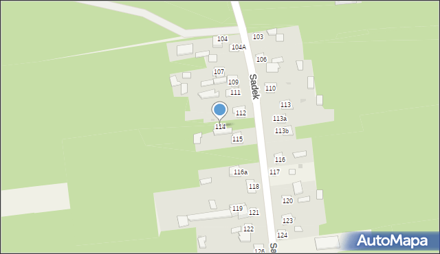 Sadek, Sadek, 114, mapa Sadek