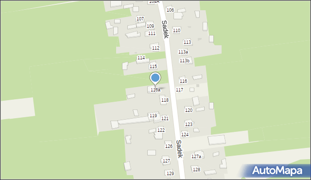 Sadek, Sadek, 116a, mapa Sadek